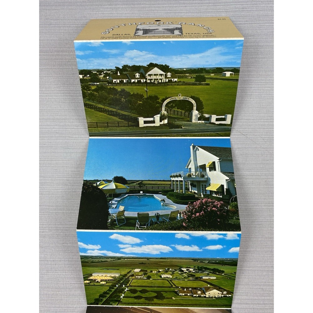 Dallas TX- Texas, Southfork Ranch, Vintage Postcards Set Of 6 ~ 1983 - Picture 5 of 10
